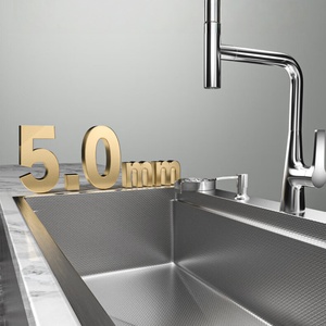 Kitchen dishwasher sink <b>large</b> single tank 304 stainless steel household vegetable basin - Product Image 5