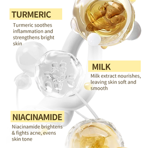 Sérum concentré au curcuma doux pour le visage, antioxydant, hydratant, réparateur des marques d'acné, soin quotidien de la peau - Product Image 5