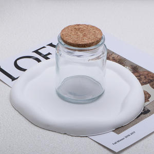 Portavelas de Vidrio Vacíos Estilo <span class=keywords><strong>Yankee</strong></span> de 100 ml y 200 ml con Tapa de Corcho, Precio Económico, Respetuosos con el Medio Ambiente - Product Image 4