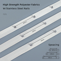 Rail de rideau moderne en aluminium pliable en S, écologique, parfait pour les rideaux ondulés, rail de rideau silencieux et épais, rieles de cortinas