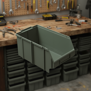 Contenedor de Almacenamiento Universal Fervi de 12x8x6 Pulgadas, Apilable, para Organización de Taller - Product Image 3