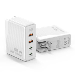 Siêu Nhanh 100W Turbo 4-Cổng Gan Tường Sạc 2A + 2C Nhanh Chóng Sạc Du Lịch Adapter Máy Tính Xách Tay/Máy Tính Xách Tay/Điện Thoại Xách Tay Mini Sạc - Product Image 2