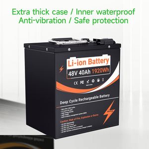 แบตเตอรี่ลิเธียม OEM 48V ชุดแบตเตอรี่แบบชาร์จได้สำหรับจักรยานไฟฟ้า/มอเตอร์ไซค์ ระบบกักเก็บพลังงานแสงอาทิตย์ - Product Image 3