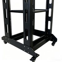 Rack de serveur mobile 27U 550*1400*600MM 19 pouces à deux colonnes et double rail, en acier laminé à froid SPCC, profondeur 600 mm