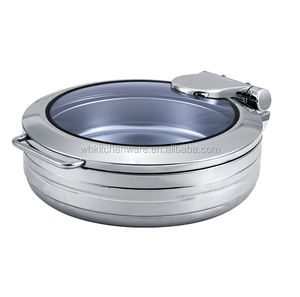 Hydraulic Deluxe <b>Glass</b> Chafing <b>Dish</b> - Product Image 2