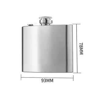 1oz, 2oz, 4oz, 5oz, 6oz, 7oz, 8oz, 9oz, 10oz, 12oz Stainless Steel Hip Pocket Flask for Drinking Alcohol