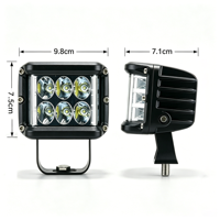 Luz de Trabajo LED Rectangular de 4 Pulgadas y 36 W, Emisión de Luz por 3 Lados, IP68 Resistente al Agua, 12-48 V, 1920 lm, para Vehículos Todoterreno, Camiones, Montacargas y Maquinaria