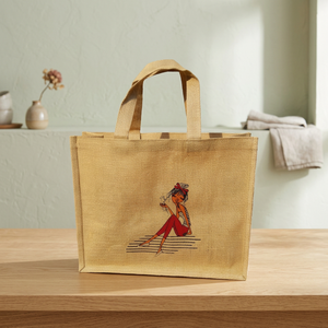 <b>Jute</b> <b>Shopping</b> <b>Bag</b> for Women Eco Friendly Reusable <b>Jute</b> Tote <b>Bag</b> Handmade Natural Fiber Grocery Market and Everyday <b>Shopping</b> - Product Image 3