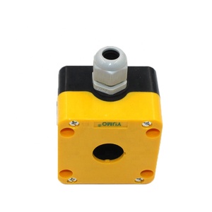 YUMO LAY5-JBPN1 boîte à boutons, taille de trou unique 22mm boîte de commande avec connecteur de <span class=keywords><strong>c</strong></span>âble - Product Image 4