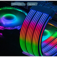 C200EX 24pin 3 * 8pin Pc ARGB Câble Neon Flex LED Support 5v ARGB SYNC PSU Extension Rgb Câble Pc Gpu