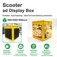 Boîtier LED 3 faces pour moto et scooter de livraison de pizza, pas de pixel 2,6 mm 3 mm, pour publicité, Fourniture OEM