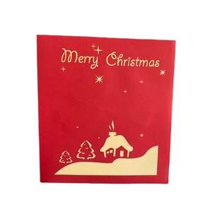 Carte de vœux de Noël 3D, carte de Noël pop-up pour les fêtes / Conception personnalisée / ODM, prix négociable - Product Image 5