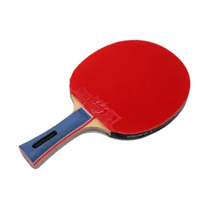 5 raquettes de ping-pong/raquette de tennis de table, série YJ sport pour enfants, en bois pur poli, 10 pièces