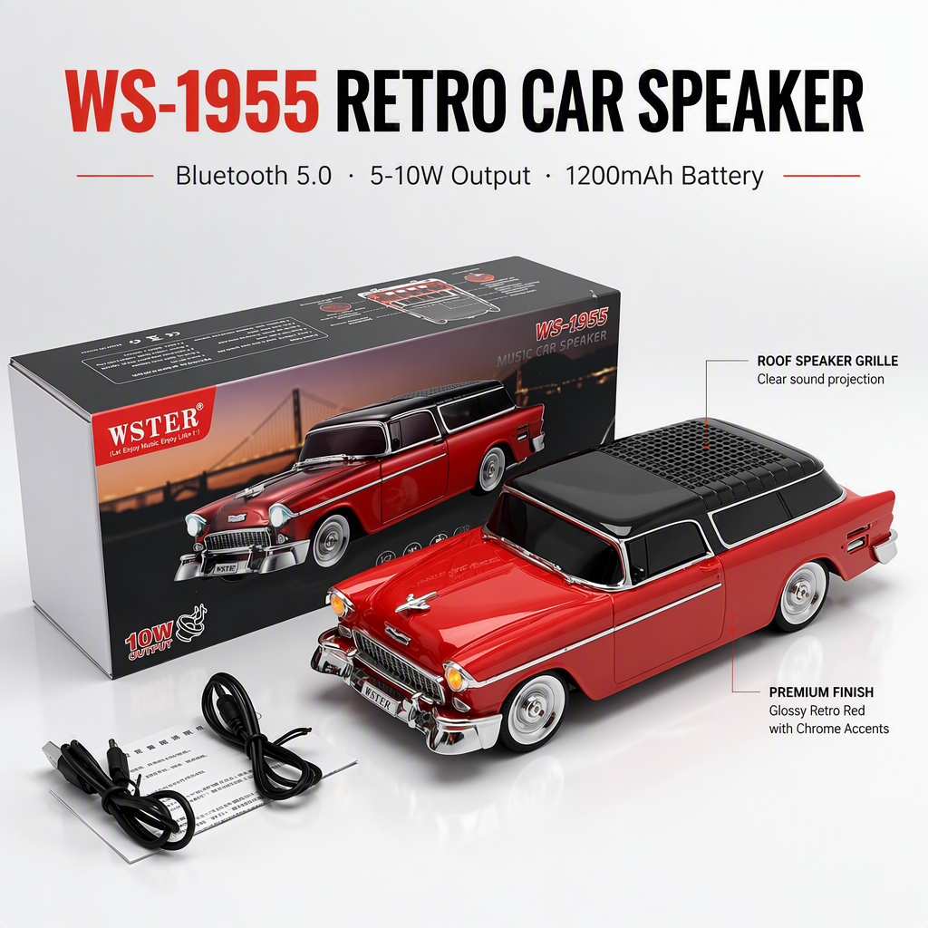 Wster Ws-1955工場直販車モデルスピーカーBtワイヤレスカートラック