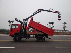 5 Ton Hydraulic Folding Arm Block Brick Truck Mounted <b>Crane</b> With Grabber Brick Grab <b>Crane</b> Truck - Product Image 6