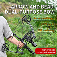 Arc à poulies de chasse SPG en alliage d'aluminium avec stabilisateur de bras réglable et poulie à billes en acier pour entraînement