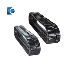 Cingoli in Gomma Naturale Nera di Alta Qualità Marca GZDG per Mini Escavatore Rx302 150*60*32 150*60*37 150*60*40 150*60*42 - Product Image 1