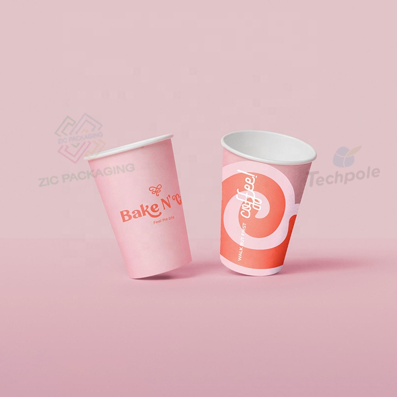 Factory Wholesale Customized LOGO Coffee Double-wall Paper Cup Hot Beverage Tea Drinks Paper Packaging Cups