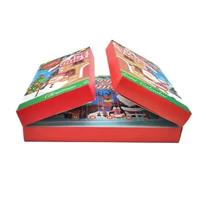 2023 नए पुनर्चक्रण कस्टम विचार क्रिसमस उपहार बॉक्स लक्जरी आश्चर्यजनक रूप से सेरिस्टमा खिलौने पेपरबोर्ड पेपर पैकेजिंग बॉक्स