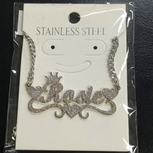 Collar con Placa de Nombre Personalizada en Oro Sólido de 14K, Moderno, de Acero Inoxidable 316L con Colgante para Fiestas, para Hombres, Mujeres y Niñas - Product Image 2