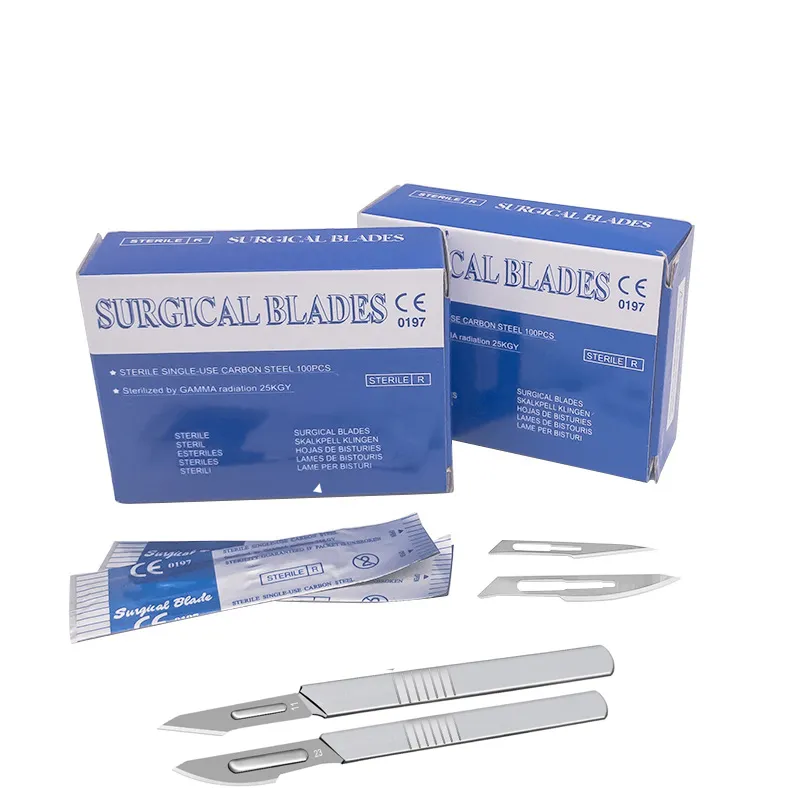 Orientmed y tế Nhỏ 100PC đóng gói cố định nhãn khoa scalpel streil Micro phẫu thuật phẫu thuật lưỡi với xử lý giá