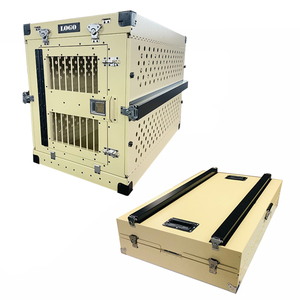 Nhôm Tan Màu Lớn Có Thể Gập Lại Chó Có Thể Gập Lại Cũi Hộp <span class=keywords><strong>K9</strong></span> Chó Shepard Đức - Product Image 2