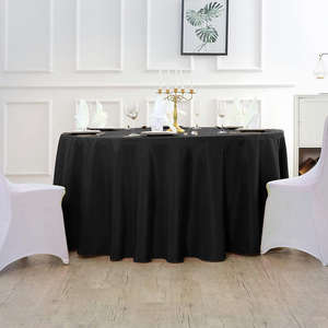 Custom White Square Wedding <b>Table</b> <b>Cloth</b> Elegant Linen Cotton Woven Polyester Fabric Cover Modern Style for Hotels Dining <b>Tables</b> - Product Image 3