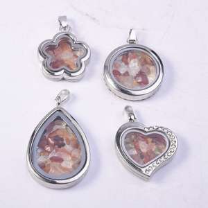 תליון קריסטל שרשרת תליון זהב 18 "חבל שחור לנשים גברים 3-8 מ" מ אבן חן אבן חן פתוחה משאלות יד צ 'קים - Product Image 6