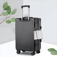 Valise de voyage ABS style vintage 20/24, petite, à roulettes universelles, étanche, durable, antivol, réduisant la charge
