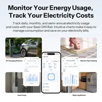 Interrupteur intelligent WiFi Sonoff BASIC-1GSP Matter sur rail DIN, 32A haute puissance, relais de surveillance de la consommation d'énergie, compatible Apple Home Alexa