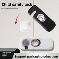 Loquet de sécurité enfant en plastique pour armoires, réfrigérateurs et tiroirs – Sans perçage, multifonctionnel, anti-vol et anti-pincement des doigts