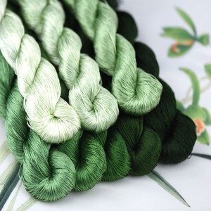 Màu 91-100 Bán Buôn Thêu Tinh Khiết Lụa Chủ Đề Cầu Vồng Màu Cross Stitch Thủ Công Mỹ Nghệ Handmade Dâu Lụa Chủ Đề - Product Image 3