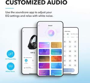 Soundcore by Anker Q20i Auriculares híbridos con cancelación activa de ruido Inalámbricos Over-Ear <span class=keywords><strong>Bluetooth</strong></span> - Product Image 5