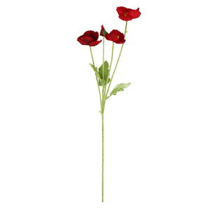 Fleurs artificielles de pavot Xinchengzhi, bouquet de fleurs en soie, décorations pour mariage et maison - Product Image 3