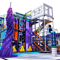 Parque de Atracciones LED con Tobogán, Área de Juegos Interior Comercial para Niños de Todas las Edades, Certificado por TUV SGS, Directo de Fábrica