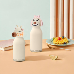 Adorable Cartoon Animal Kids Tumbler, Stainless Steel Vacuum Insulated Bottle, Perfect Birthday &amp; Holiday <strong>Gift</strong> for Children - Product Image 2