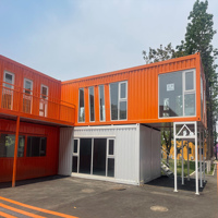 Conteneur d'expédition Café Kit modulaire Maison Maisons en conteneur préfabriquées Conteneur d'expédition empilable Restaurant