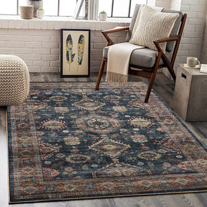 Alfombra Vintage Chic Wan Xinlong, Rectangular, con Patrón de Medallón, Resistente a las Manchas, Fácil de Cuidar, Alfombra Grande para Sala de Estar - Product Image 3