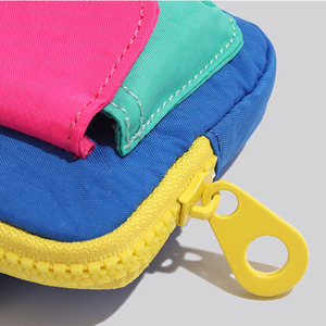 伊凡工厂直销涤纶零钱包便携紧凑拼色卡包迷你拉链耳机盒 - Product Image 3