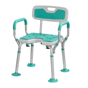 Silla médica de cama de hospital de alta calidad, silla de seguridad para baño, silla de ducha ajustable, equipo de hospital para discapacitados