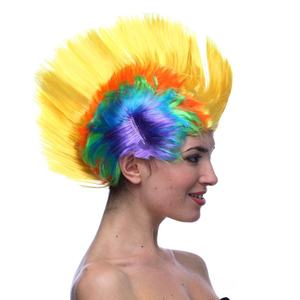 <span class=keywords><strong>Peluca</strong></span> de Fibra de Alta Temperatura <span class=keywords><strong>con</strong></span> Peinado de Gallo, Accesorio Divertido para Fiestas, Venta al por Mayor del Fabricante - Product Image 2