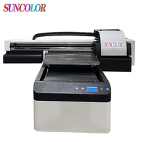 SunColor-impresora de cama plana cmyk, máquina de impresión uv plana, pequeña, 60x90