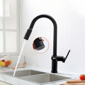 <span class=keywords><strong>Robinet</strong></span> de cuisine commercial intelligent en acier inoxydable 304 avec douchette extractible et mitigeur chaud/froid, fabriqué en Chine - Product Image 1