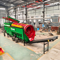 2026 Nouvelle Cribleuse Mobile Portable à Tambour pour Terre Brute, Compost et Déchets de Construction
