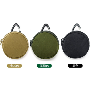 Ventilateurs de camping d'extérieur HBK107 – Mini pochette multifonction ronde pour clés, écouteurs et petits accessoires avec crochet – Idéal comme cadeau - Product Image 2