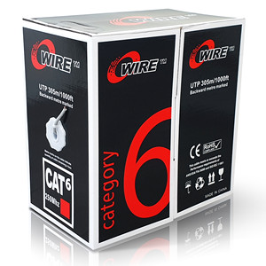 Cat6 utp ethernet כבל 305 מ ', 23awg ליבה נחושת טהורה, 550mhz לרשת ג' יגה-בייט, מרכז נתונים & מערכת cctv - Product Image 6