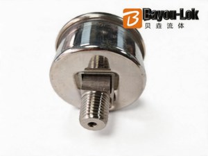 Manomètre à vide Bayou Lok SUS316, raccordement fileté NPT radial/axial, conception anti-vibration, haute précision - Product Image 4