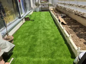 Gazon artificiel, pelouse synthétique, verdure réaliste pour l'extérieur, revêtement de sol de jardin haute simulation - Product Image 1