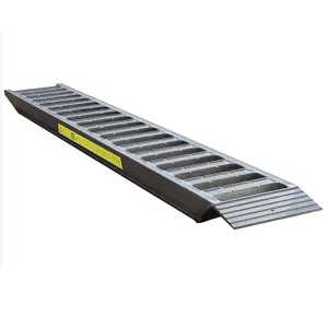 4.2 meter heavy duty DXP aluminum loading ramps used for excavator with steel tracked