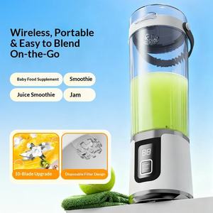 Licuadora Portátil Recargable por USB, Vaso Mezclador Personal para Jugos, Trituradora de Hielo, Licuadora para Smoothies - Product Image 2